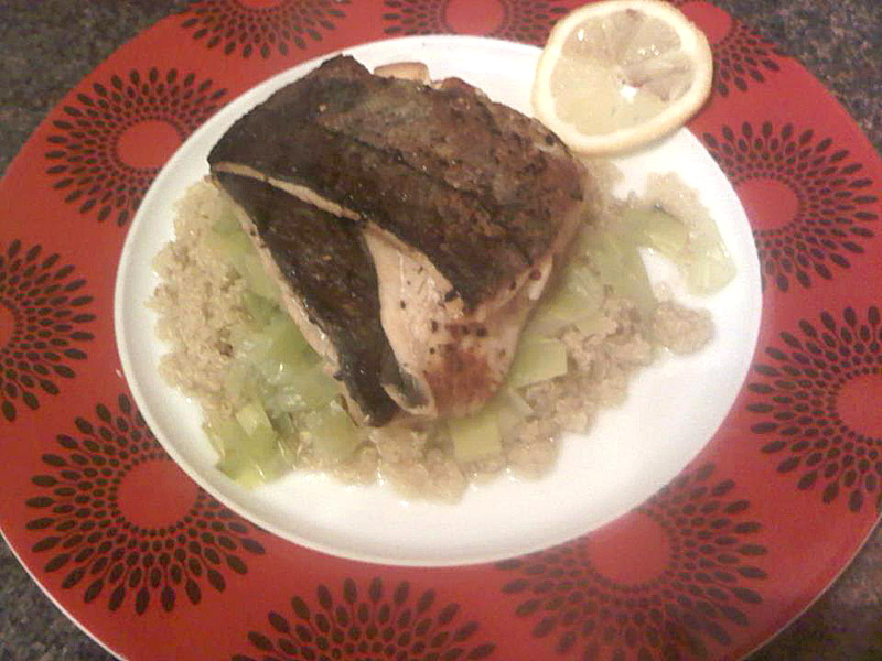 Haddock fillet with quinoa